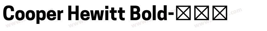 Cooper Hewitt Bold字体转换